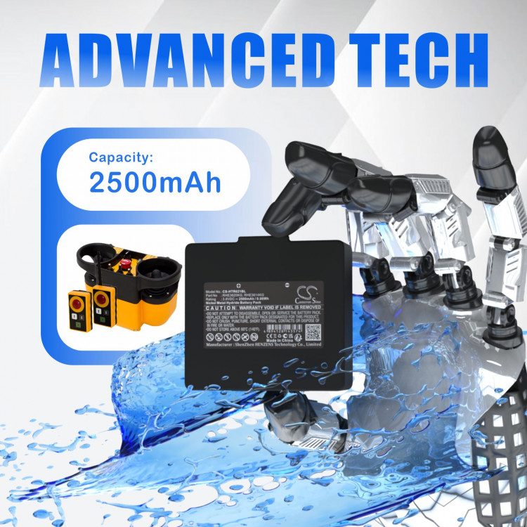 Аккумулятор Cameron Sino для Hetronic 68300600, 68300900, RHE3614KG CS-HTR621BL Аккумулятор Cameron Sino для Hetronic 68300600, 68300900, RHE3614KG CS-HTR621BL