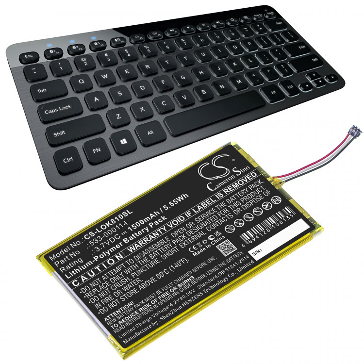 Аккумулятор Cameron Sino для Logitech Illuminated Keyboard K810 CS-LOK810SL Аккумулятор Cameron Sino для Logitech Illuminated Keyboard K810 CS-LOK810SL