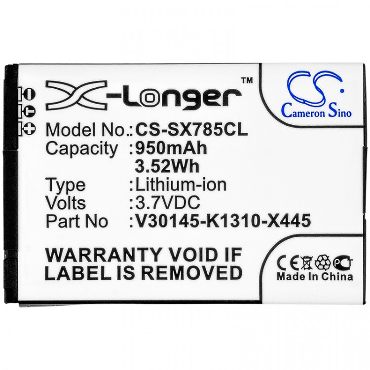 Аккумулятор Cameron Sino для Siemens Gigaset SL780, SL785, SL400 V30145-K1310-X444 CS-SX785CL Аккумулятор Cameron Sino для Siemens Gigaset SL780, SL785, SL400 V30145-K1310-X444 CS-SX785CL